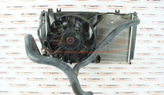 Радиатор основной+кондиционера в сборе (моноблок) старого образца на Лада Гранта, Калина 2 с АКПП