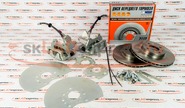 Задние дисковые тормоза вентилируемые Дизайн Сервис 14 на ВАЗ 2108-2115, Лада Приора, Калина, Гранта без АБС