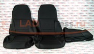 Обивка сидений (не чехлы) черная ткань (центр черная ткань 10мм) на ВАЗ 2107