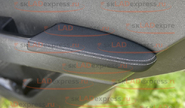 Комплект подлокотников на двери ЯрПласт premium с цветной строчкой на Хендай Крета 2016-2020 г.в.