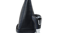 Ручка КПП в стиле vesta с пыльником, синяя строчка, вставка хром sal-man на ВАЗ 2113-2115 с кулисой