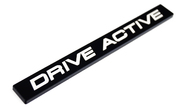 Шильдик (эмблема) drive active черный лаковый универсальный