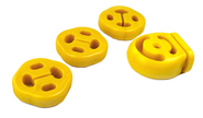 Комплект подушек глушителя, желтый полиуретан cs20 comfort на Лада Калина, Калина 2, Гранта, Гранта fl, datsun