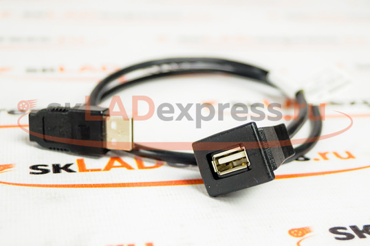 Кабель USB в бардачок оригинальный, 1 слот на Лада Калина 2, Гранта_1