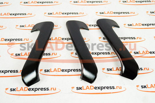 Комплект облицовок рукояток пассажирских дверей, черный лак на Лада Гранта, Гранта FL, Калина 2, Datsun_1