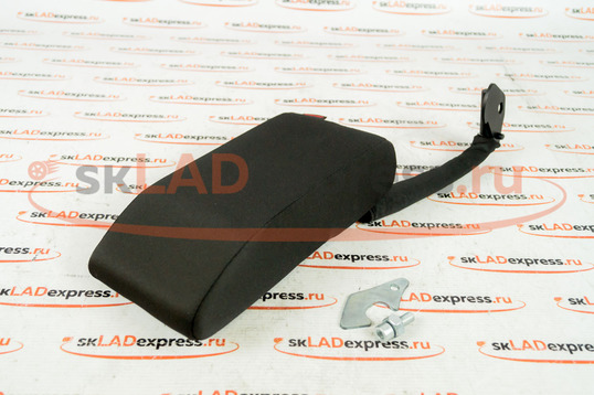 Подлокотник 140 мм черная ткань на Лада Калина, Калина 2 с 2004 до 2013 года выпуска_1