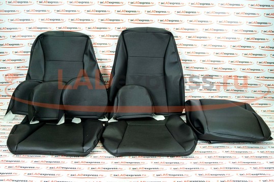 Обивка сидений (не чехлы) экокожа (центр с перфорацией) на ВАЗ 2112, 2111_1