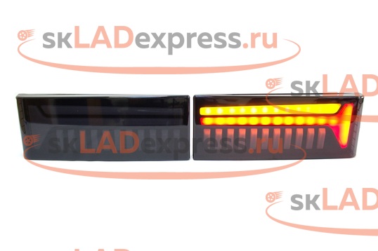 Задние фонари LED Топор 418G тонированные на ВАЗ 2108, 2109, 21099, 2113, 2114_1
