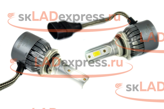 Лампы светодиодные С9 30W 6000K 3800LM, цоколь HB4 универсальные_1