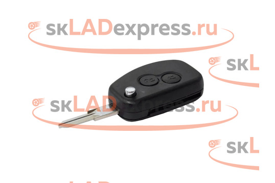 Ключ замка зажигания выкидной на 2 кнопки без платы на Лада Ларгус, Renault Logan, Duster, Sandero_1