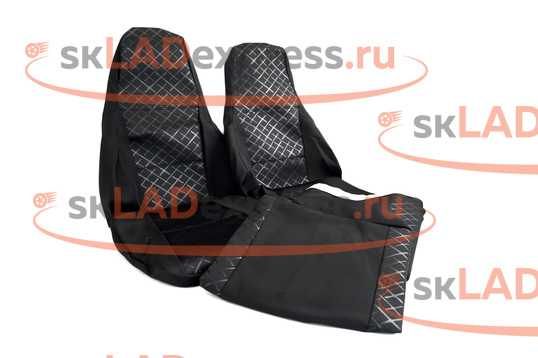 Обивка сидений (не чехлы) центр термотиснение Скиф на ВАЗ 2107_1
