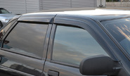 Дефлекторы (ветровики) дверей под зеркала с малым уголком на ВАЗ 2110, 2112, Приора седан, хэтчбек