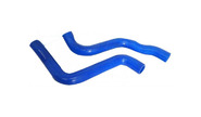 Патрубки радиатора силиконовые синие на Лада Приора