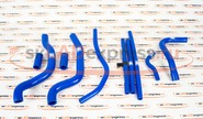 Патрубки двигателя силиконовые синие cs20 profi на 8 клапанные ВАЗ 2110, 2111, 2112