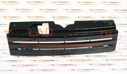 Решетка радиатора 3 лопасти с перемычками черная на ВАЗ 2110-2112