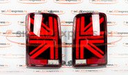 Задние светодиодные фонари Британия (красные) с бегающим повторителем на Лада Нива 21213, 21214, 2131, Урбан