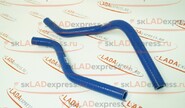 Патрубки печки силиконовые синие на Лада Веста дв. Н4М (renault 1,6 л 16 кл)