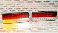 Задние светодиодные фонари на ВАЗ 2108, 2109, 21099, 2113, 2114 красно-белые