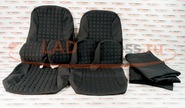 Обивка сидений (не чехлы) ткань с черной тканью 10мм (цветная строчка Ромб/Квадрат) на ВАЗ 2108-21099, 2113-2115, 5-дверная Лада 4х4 (Нива) 2131