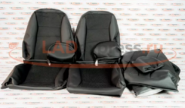 Обивка сидений (не чехлы) экокожа с тканью на ВАЗ 2110