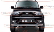 Защита переднего бампера одинарная o63мм (ППК) для УАЗ Патриот 2014 ПТ Групп