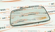 Зеркальный элемент (стекло) Лада Приора старого образца, с нейтральным антибликом и обогревом