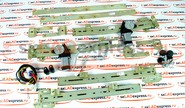 Комплект передних электростеклоподъёмников Форвард реечного типа на Лада Калина, Гранта