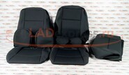 Обивка сидений (не чехлы) черная ткань (центр черная ткань 10мм) под цельный задний ряд сидений на Лада Гранта fl