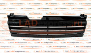 Решетка радиатора 4 лопасти с перемычками черная на ВАЗ 2108-21099