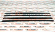 Комплект внешних уплотнителей (бархоток) опускных стекол r90 на Лада Ларгус, Рено Логан, Сандеро, Ниссан Альмера