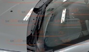 Накладка в проем стеклоочистителей (жабо) КАРТ №3 mk с покрытием на Рено Дастер с 2015 г.в.