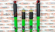 Комплект газомасляных амортизаторов gt pro на ВАЗ 2101-2107 с занижением 30 мм