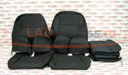 Обивка сидений (не чехлы) черная ткань (центр черная ткань 10мм) на Лада Приора седан