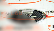 Шильдик Ладья Веста стиль на решетку радиатора Лада Приора, Гранта, Калина 2 хром с карбоновым основанием