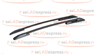 Комплект рейлингов черных для установки без сверления АПС на kia sportage 2016-2022 г.в.