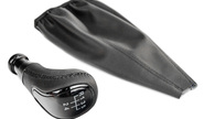 Ручка КПП с пыльником в стиле vesta вставка черный лак, экокожа с черной прострочкой sal-man на ВАЗ 2108-21099