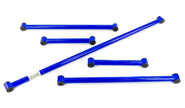 Реактивные штанги усиленные синие n-parts на Лада Нива, Тревел, Шевроле Нива под лифт-комплект