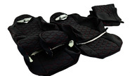 Обивка (не чехлы) сидений recaro ткань с черной тканью 10мм (цветная строчка Соты) на ВАЗ 2108-21099, 2113-2115, 5-дверная Нива 2131