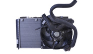 Радиатор охлаждения двигателя в сборе под кондиционер на Лада Калина 8кл.