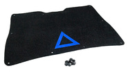 Обивка крышки багажника ворсовая с синим аварийным знаком на Лада Гранта fl седан