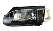 Блок-фара левая тонированная black, белый поворотник на ВАЗ 2113-2115