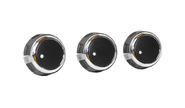 Ручки регулировки отопителя в стиле duster, кольцо хром на Лада Ларгус, renault logan 2, sandero, duster, nissan almera