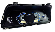 Тюнинговая комбинация приборов в стиле М-Перфоманс, 2 экрана, синие шкалы на ВАЗ 2108-2115