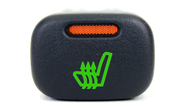 Кнопка обогрева сиденья, зеленая подсветка, оранжевая индикация на ВАЗ 2113-2115, Лада Калина, Шевроле Нива