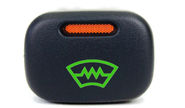 Кнопка обогрева лобового стекла, зеленая подсветка, оранжевая индикация на ВАЗ 2113-2115, Шевроле Нива, Лада Нива Тревел