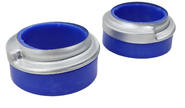 Прокладки задних пружин увеличенные 60 мм (подпружинники) с чашками, синий полиуретан cs20 profi на ВАЗ 2101-2107, Лада Нива 4х4