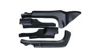 Комплект передних и задних боковых накладок на ковролин КАРТ на renault duster 2 с 2021 г.в.