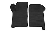 Коврики салонные резиновые передние 3d в стиле eva, ячейки Ромб, черный кант rezkon на ВАЗ 2108-21099, 2113-2115