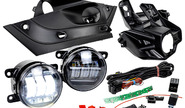 Комплект подключения ПТФ ml auto light technology с платой, противотуманными фарами sal-man 65w, рамками и кронштейнами на Лада Веста