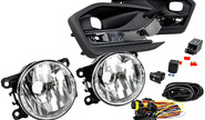 Комплект подключения ПТФ ml auto light technology с противотуманными фарами Тюн-Авто и рамками на Лада Веста ng